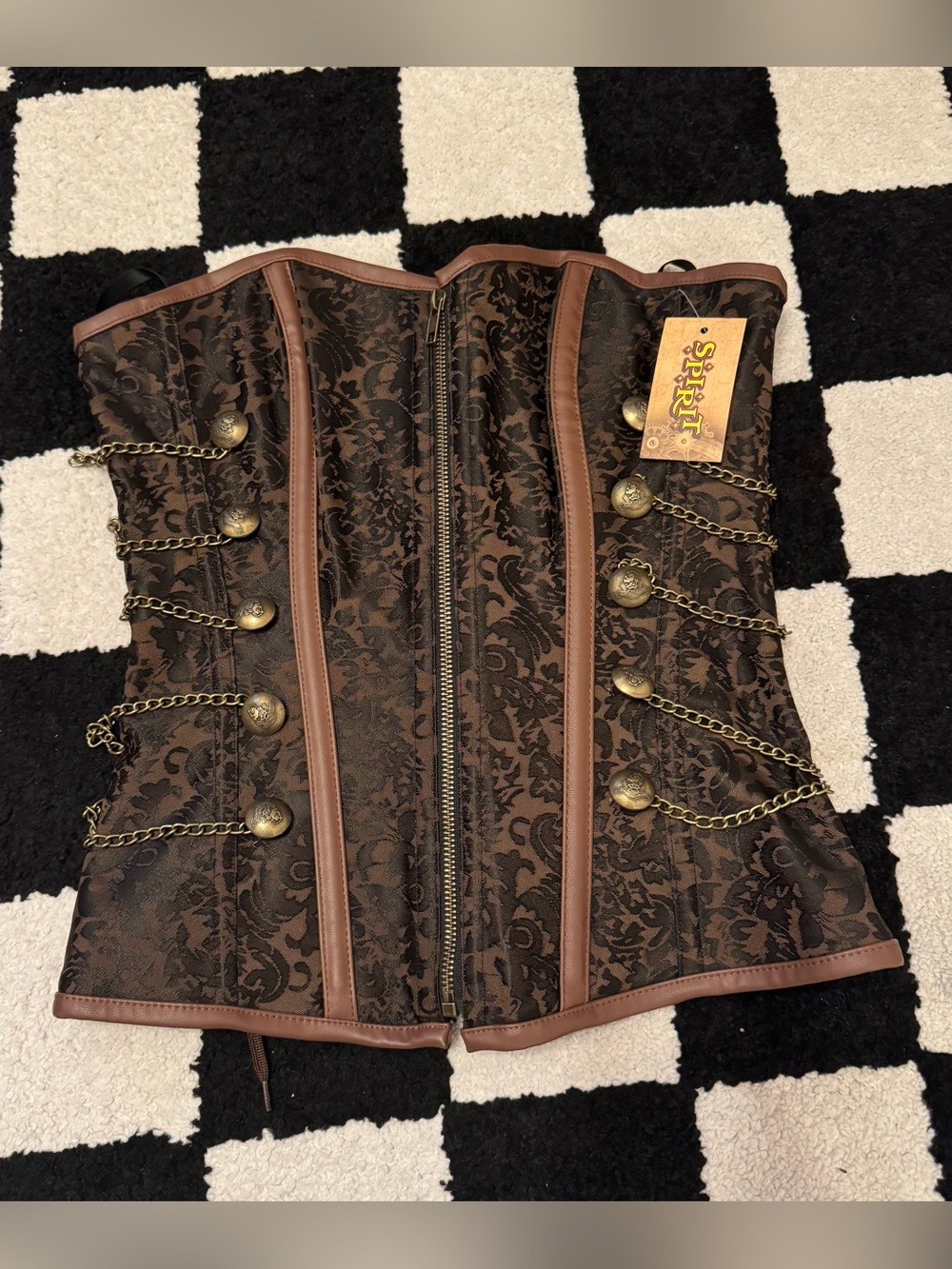 NWT Spirit Halloween Steampunk Corset Women’s Size Medium